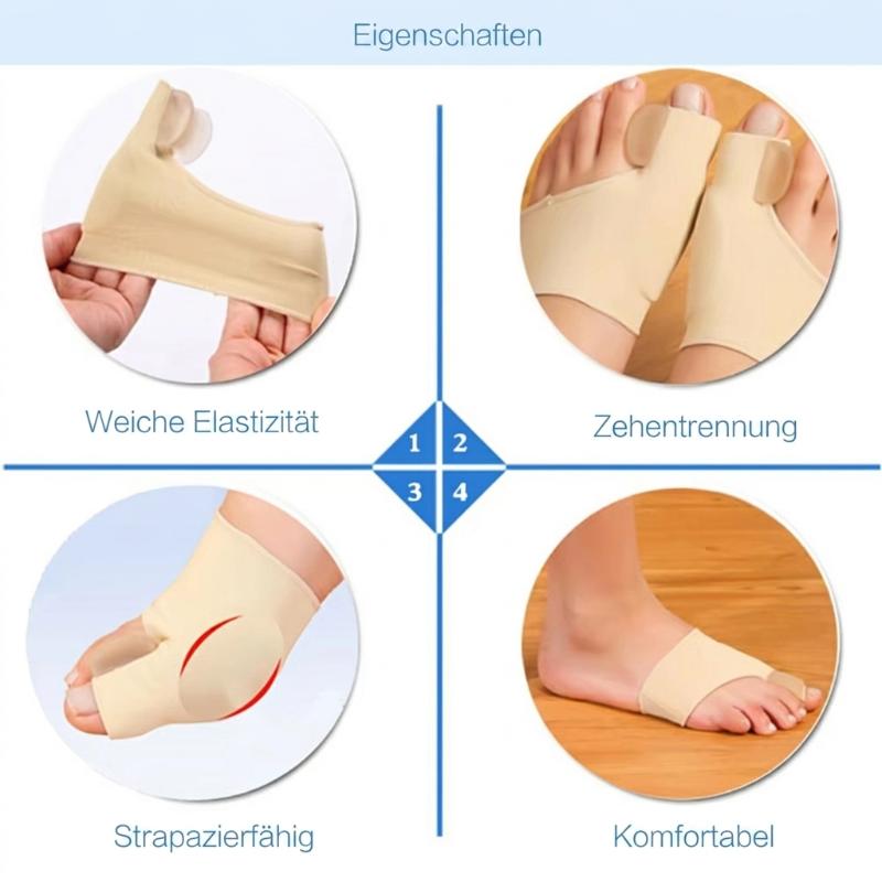 Hallux Valgus Corrector Gel Pads & Breathable 2-Pair Set