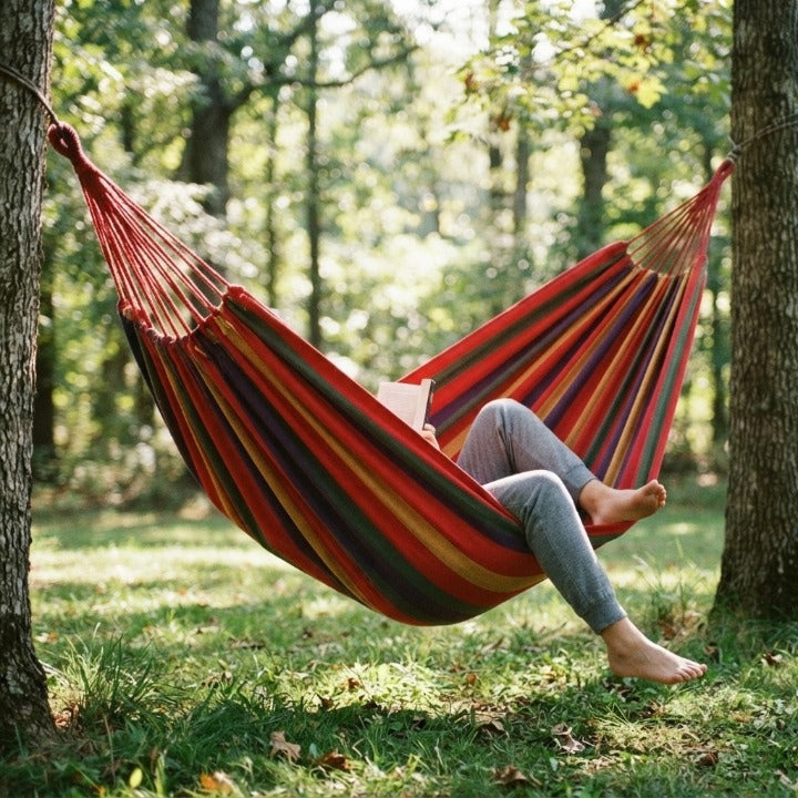 Hammock Foldable Cotton Portable 441 Lbs Capacity