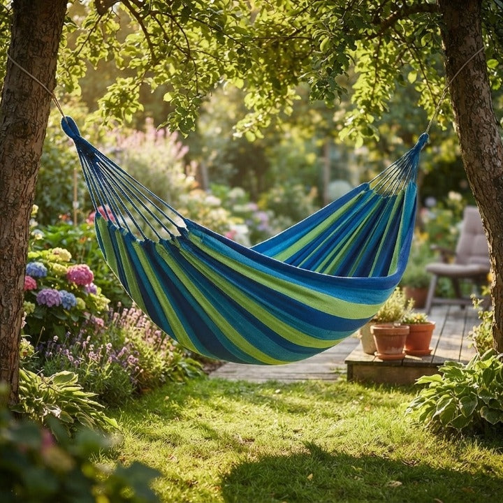 Hammock Foldable Cotton Portable 441 Lbs Capacity