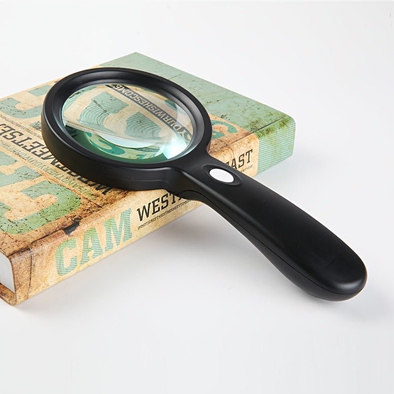 Hand Magnifier 10x Magnification Integrated LED Ergonomic Handle