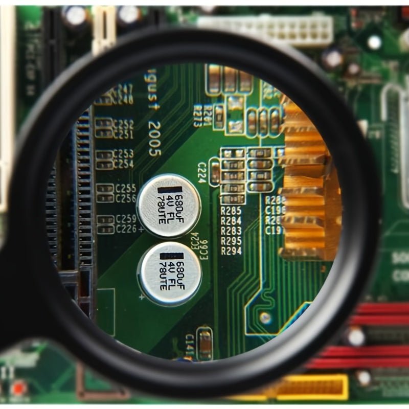 Hand Magnifier 10x Magnification Integrated LED Ergonomic Handle