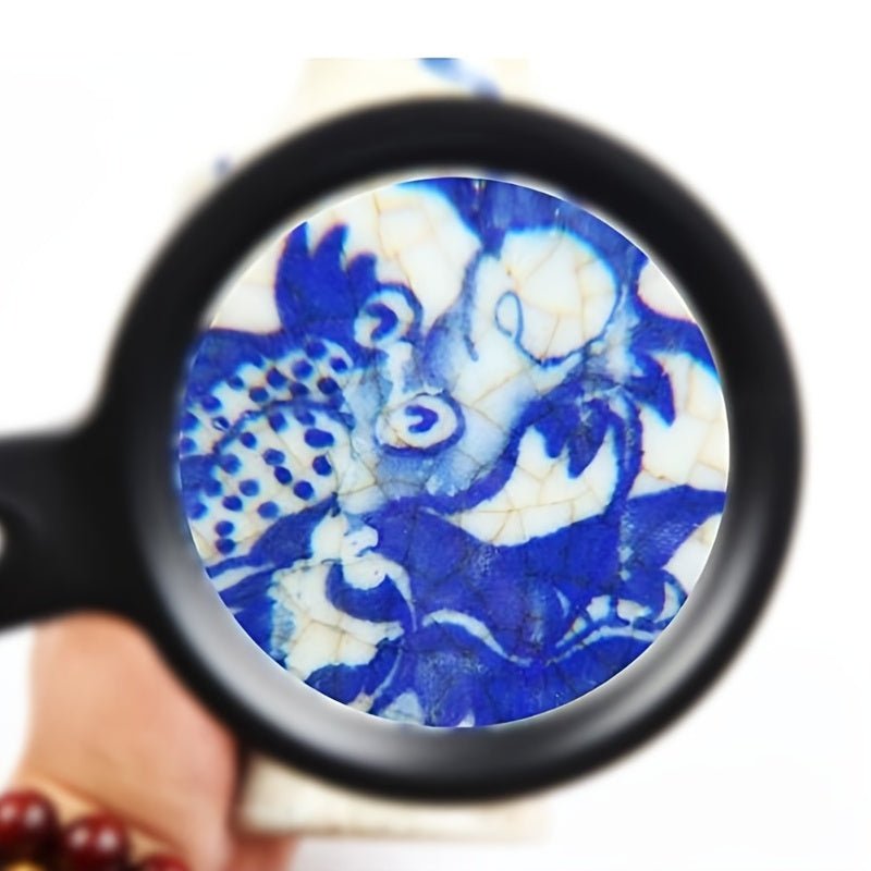 Hand Magnifier 10x Magnification Integrated LED Ergonomic Handle