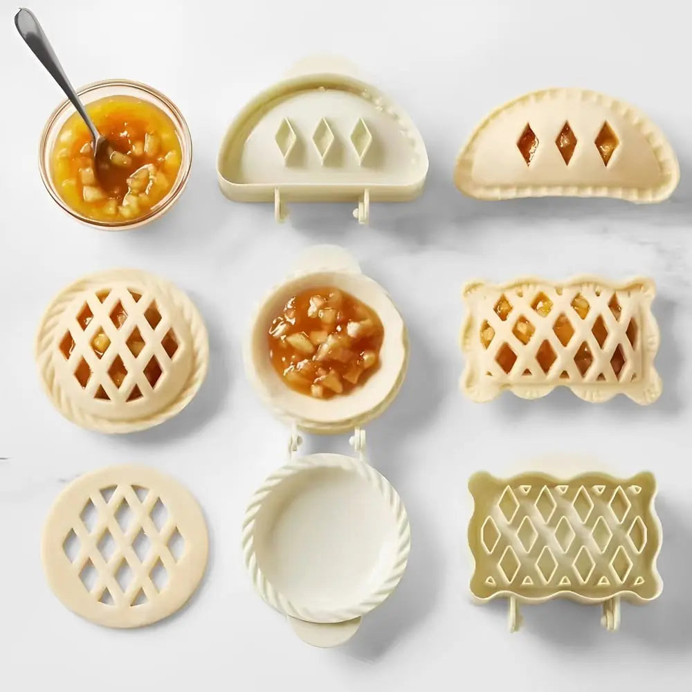 Hand Pie Mold Set Seasonal Shapes Secure Hinge
