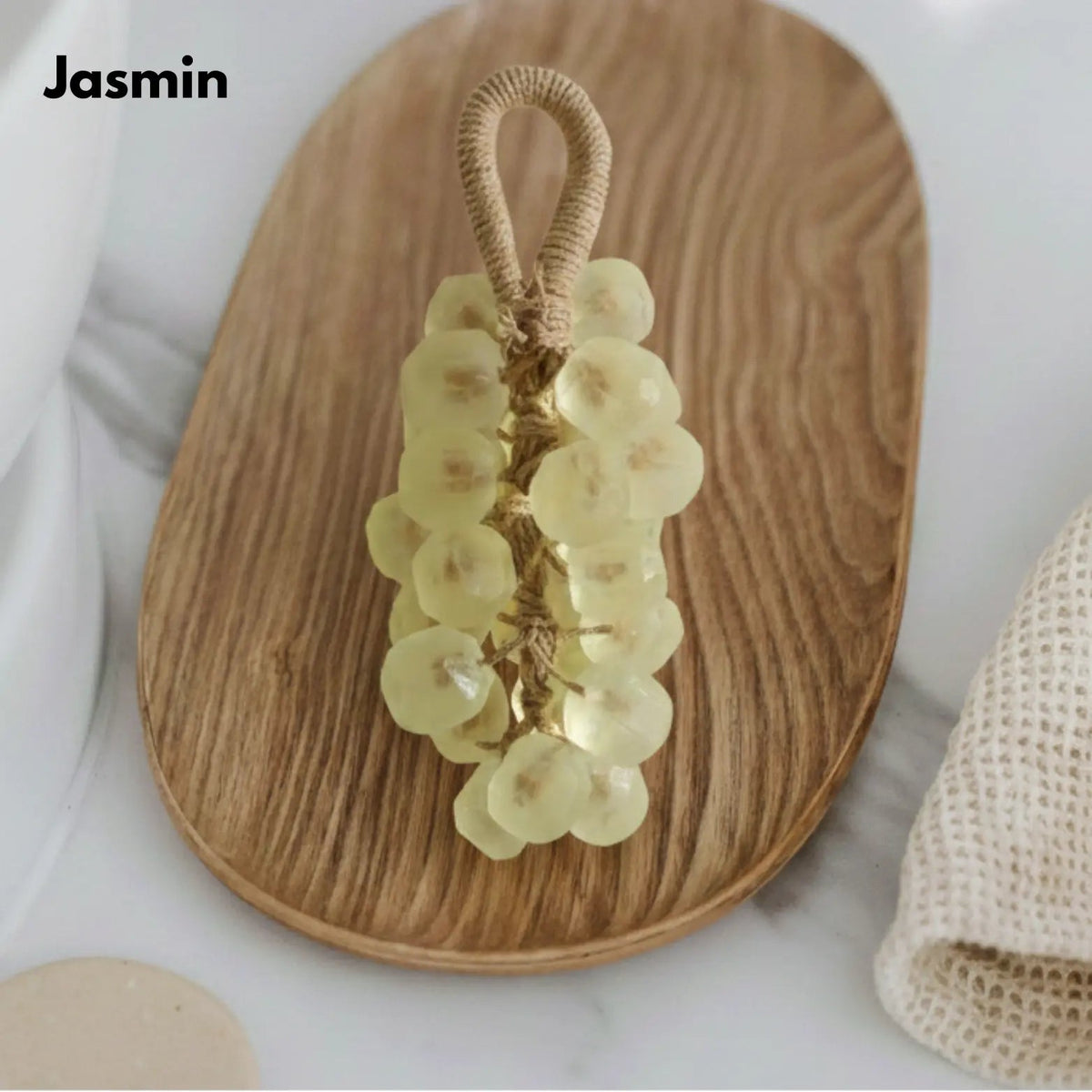 Hand Soap Grape Shape Plant Oils Jute Hanging Cord
