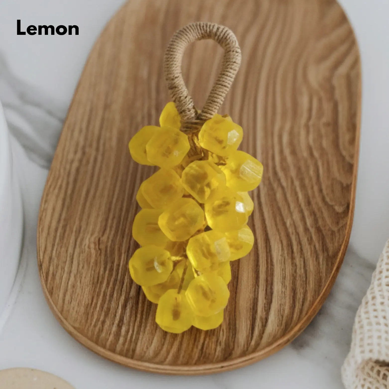 Hand Soap Grape Shape Plant Oils Jute Hanging Cord