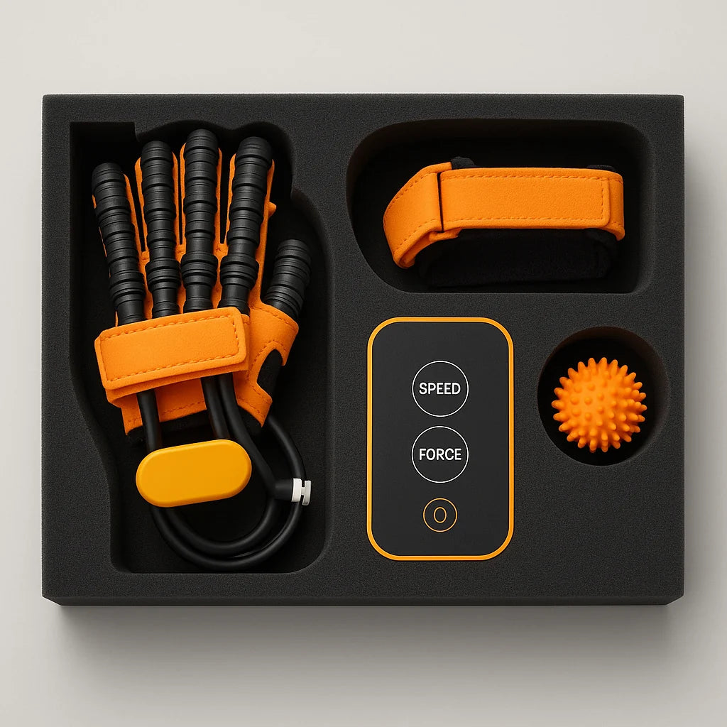 Hand Trainer Glove Individual Finger Control Wireless Rechargeable