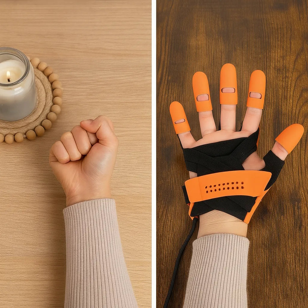 Hand Trainer Glove Individual Finger Control Wireless Rechargeable