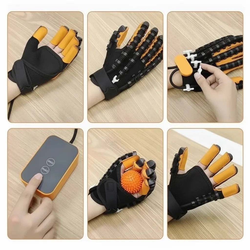 Hand Trainer Glove Individual Finger Control Wireless Rechargeable