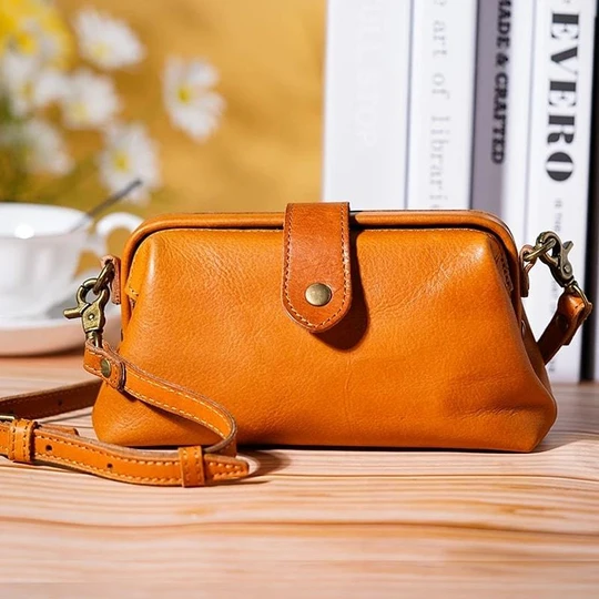 Handbag Handmade Genuine Leather Secure Closure