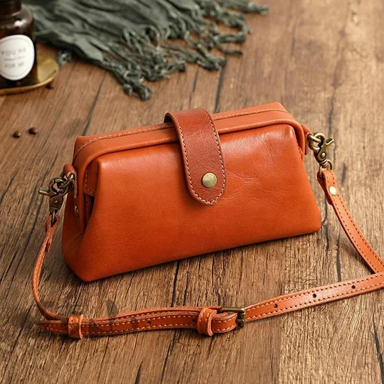 Handbag Handmade Genuine Leather Secure Closure