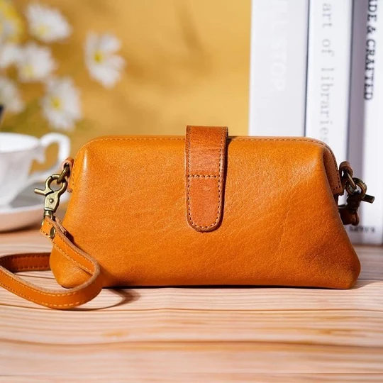 Handbag Handmade Genuine Leather Secure Closure