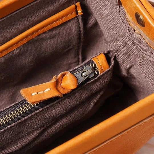 Handbag Handmade Genuine Leather Secure Closure