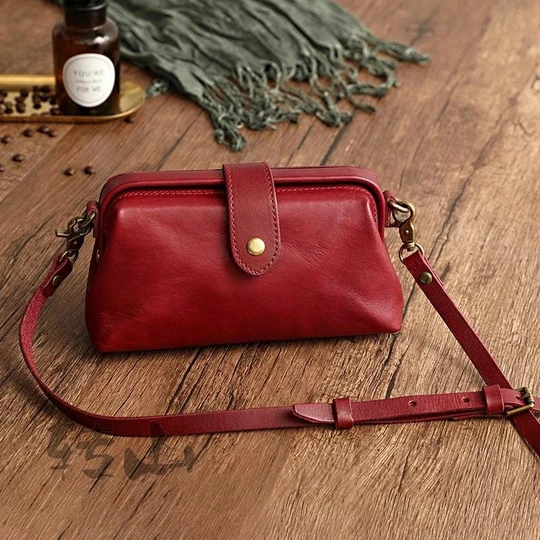 Handbag Handmade Genuine Leather Secure Closure