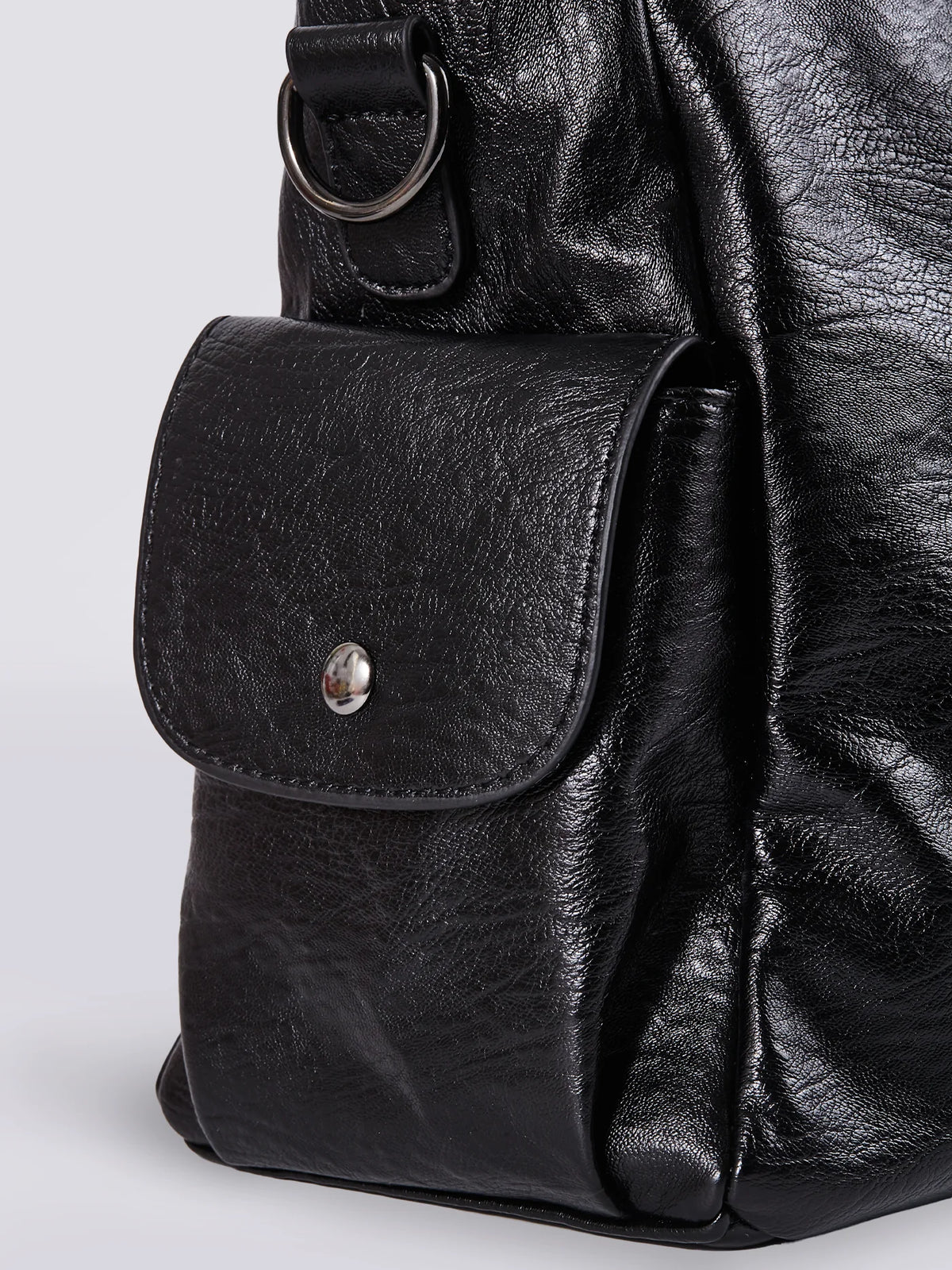 Handbag Multi-Compartment Zippered Pockets Detachable Shoulder Strap