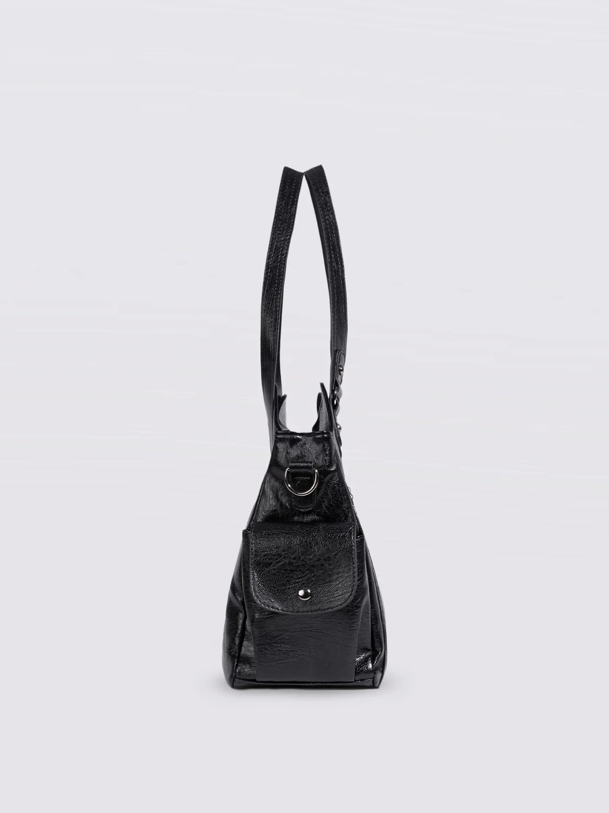 Handbag Multi-Compartment Zippered Pockets Detachable Shoulder Strap