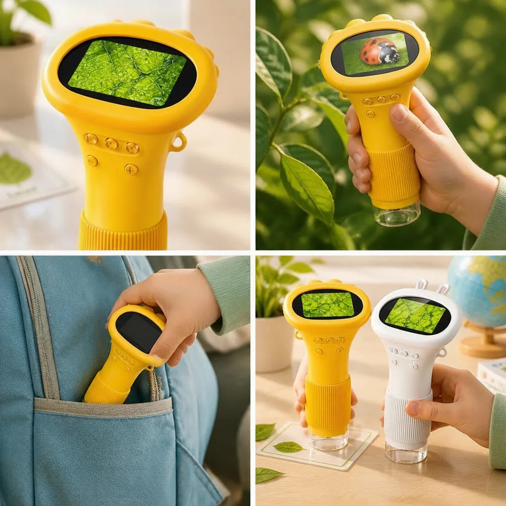 Handheld Digital Microscope LCD Display 1000x Portable