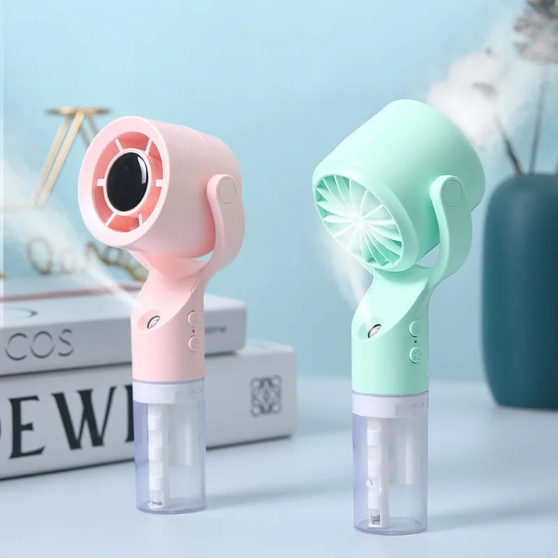 Handheld Fan Mist Sprayer 3-Speed Rechargeable