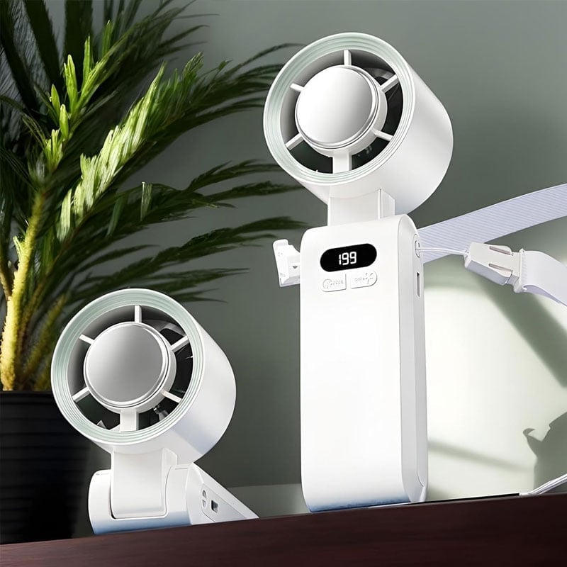 Handheld Fan Semiconductor Cooling LED Battery Indicator