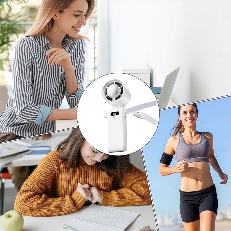 Handheld Fan Semiconductor Cooling LED Battery Indicator