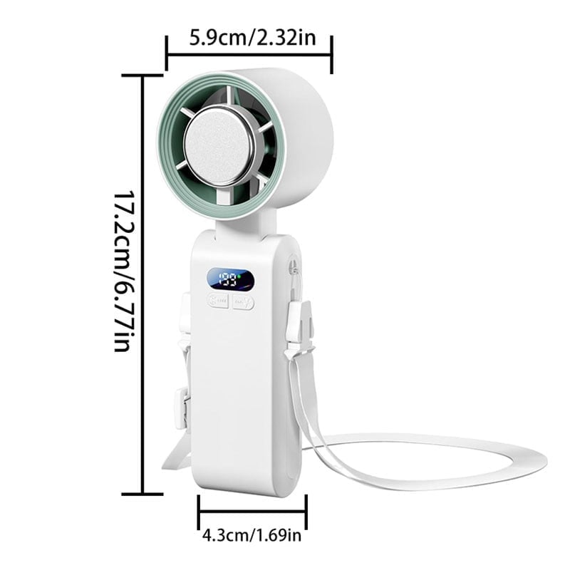 Handheld Fan Semiconductor Cooling LED Battery Indicator