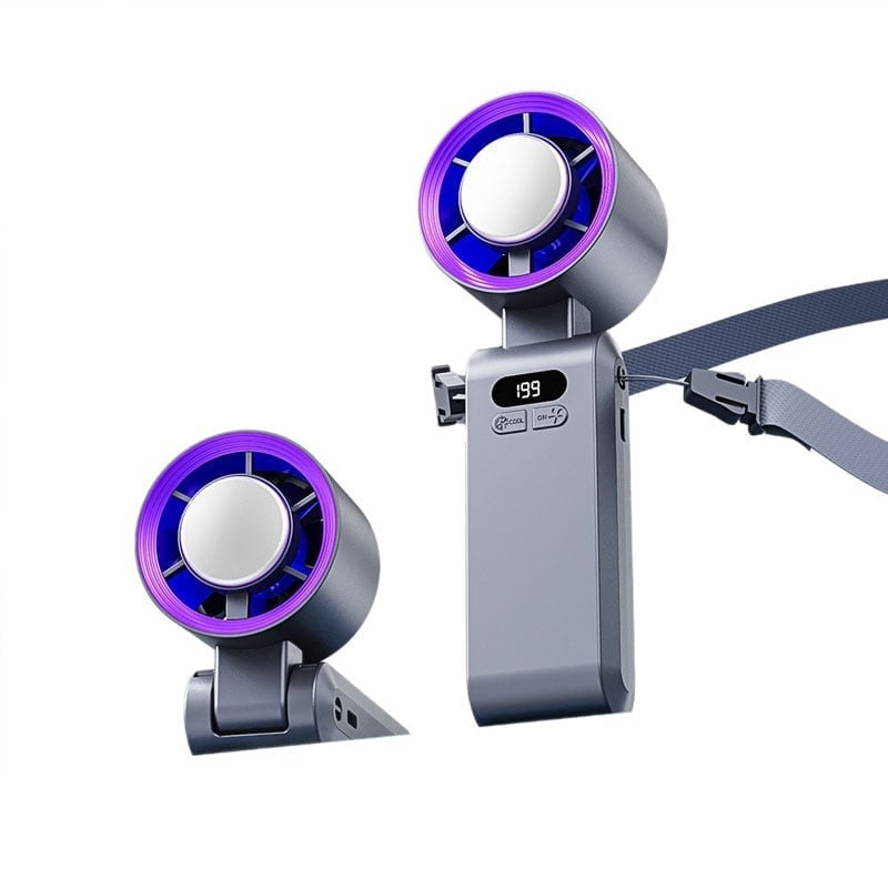 Handheld Fan Semiconductor Cooling LED Battery Indicator