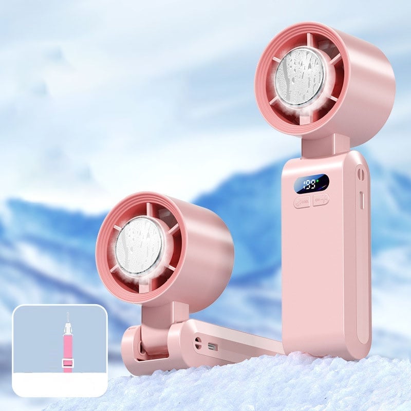 Handheld Fan Semiconductor Cooling LED Battery Indicator