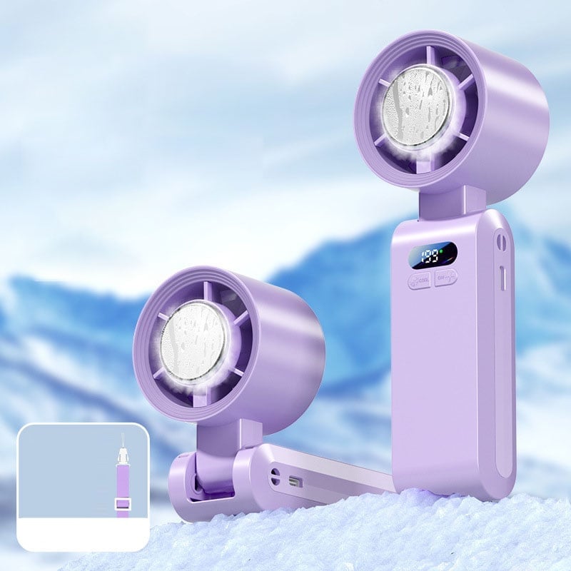 Handheld Fan Semiconductor Cooling LED Battery Indicator