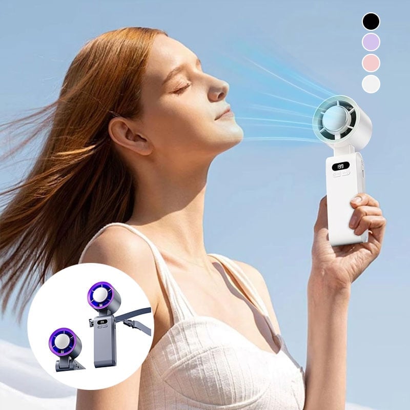 Handheld Fan Semiconductor Cooling LED Battery Indicator