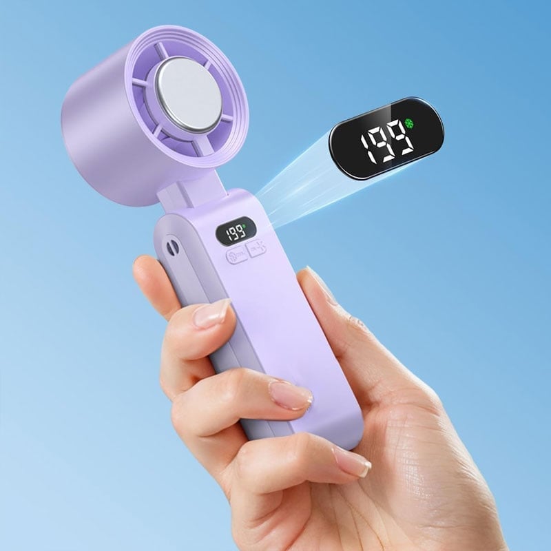 Handheld Fan Semiconductor Cooling LED Battery Indicator