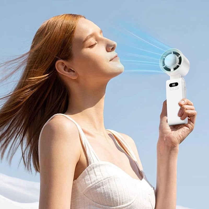 Handheld Fan Semiconductor Cooling LED Battery Indicator