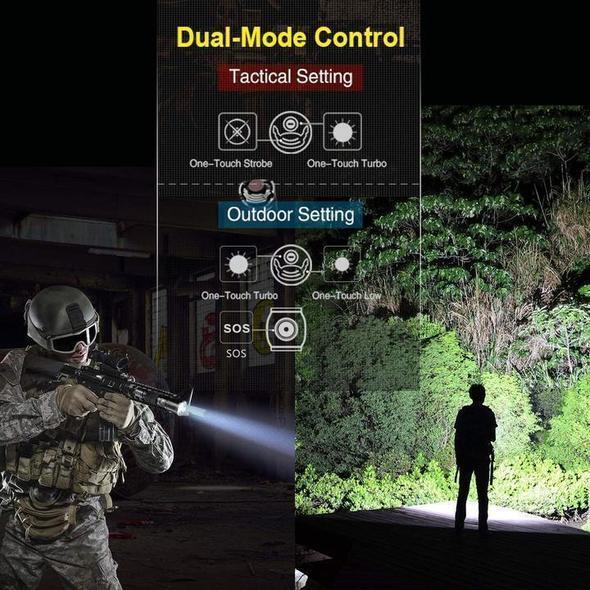 Handheld LED Flashlight Rechargeable 3000-5000 Lumens