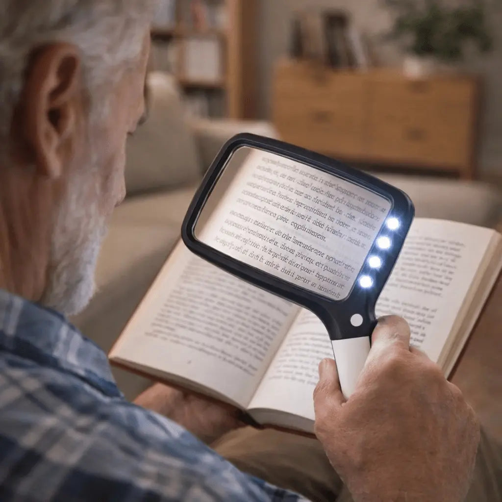 Handheld Magnifier 3x Magnification & LED Light