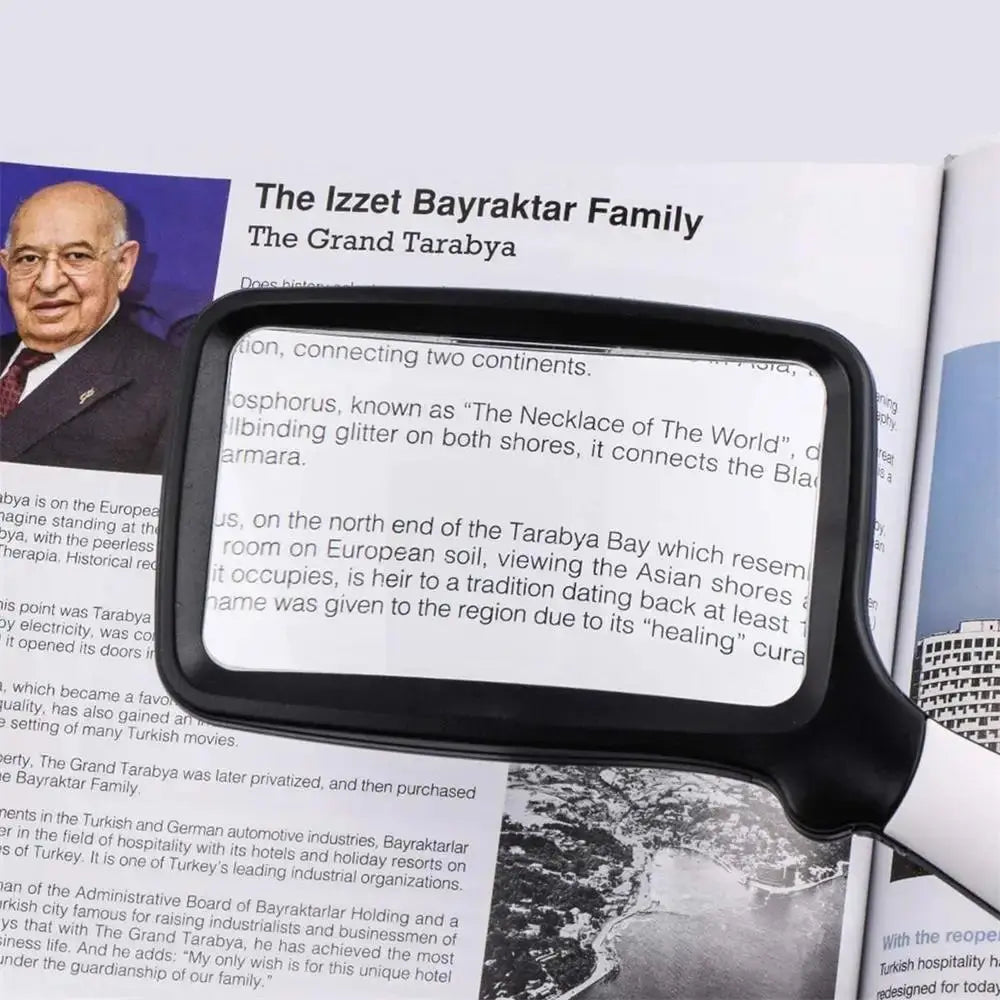 Handheld Magnifier 3x Magnification & LED Light