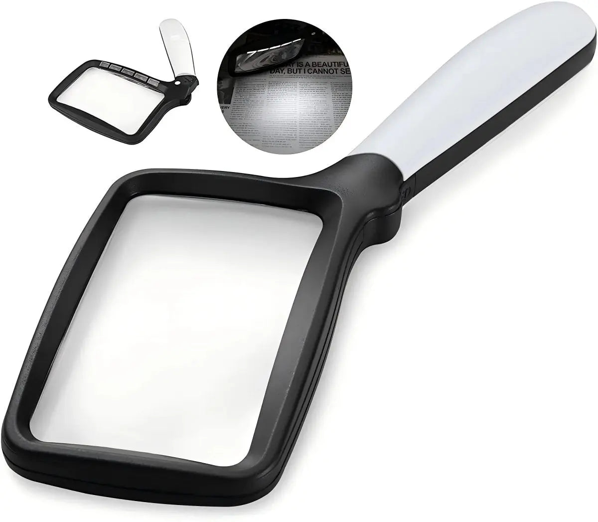 Handheld Magnifier 3x Magnification & LED Light