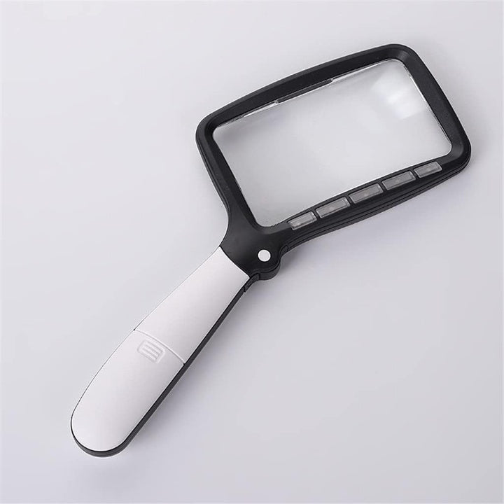 Handheld Magnifier 3x Magnification LED Light Large Viewing Area