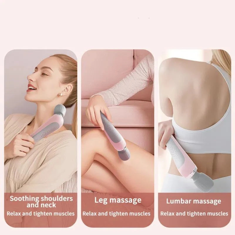 Handheld Massager 5 Intensity Levels Cordless USB Rechargeable
