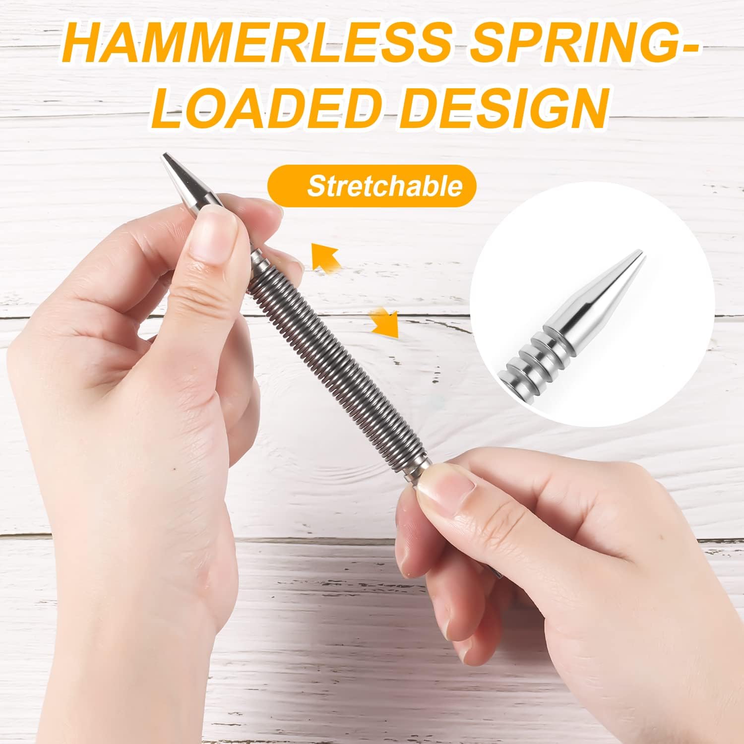 Handheld Nailer Spring-Assisted Interchangeable Tips