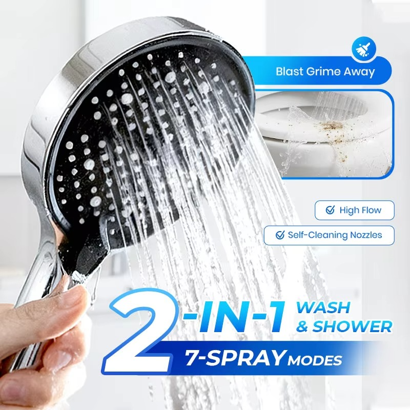 Handheld Shower Head High-Pressure 7 Spray Modes