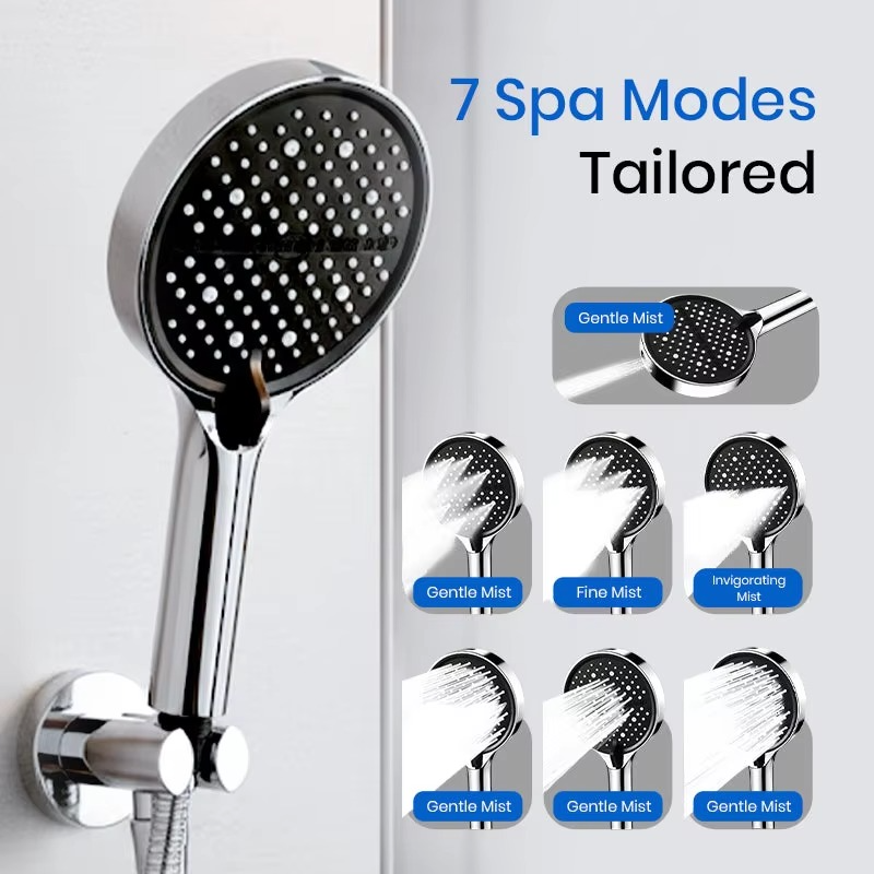 Handheld Shower Head High-Pressure 7 Spray Modes