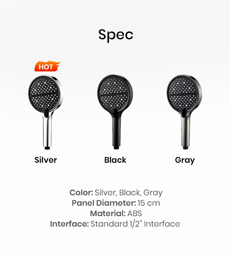 Handheld Shower Head High-Pressure 7 Spray Modes