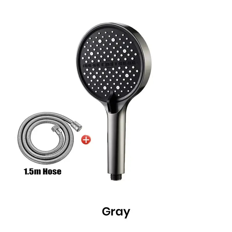 Handheld Shower Head High-Pressure 7 Spray Self-Cleaning Nozzles