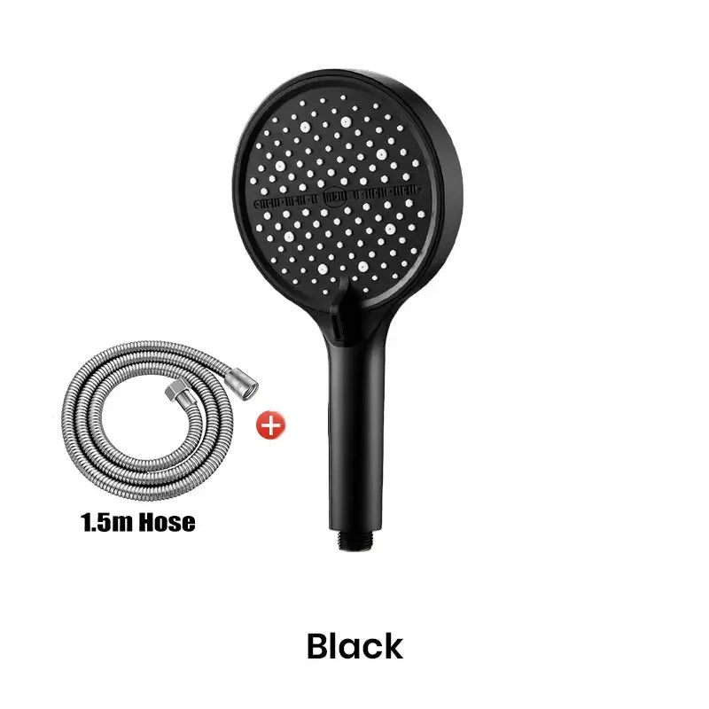 Handheld Shower Head High-Pressure 7 Spray Self-Cleaning Nozzles