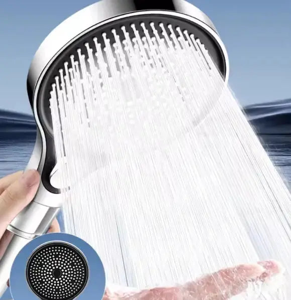 Handheld Shower Head High-Pressure 7 Spray Self-Cleaning Nozzles