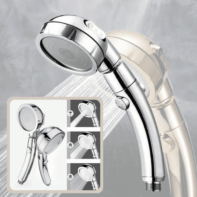 Handheld Shower Head High-Pressure & Water-Saving 3 Spray Modes