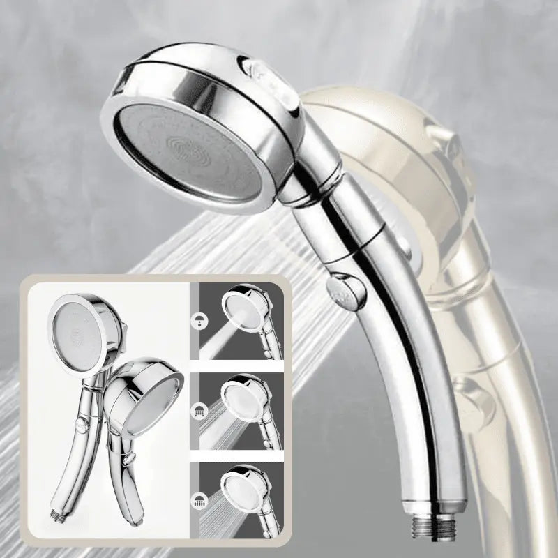 Handheld Shower Head Pressure-Boosting 3 Spray Modes