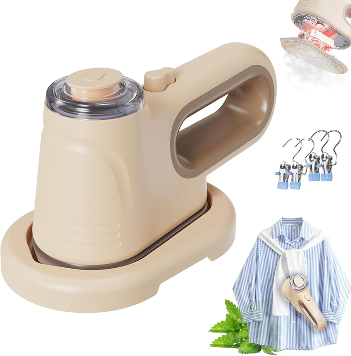 Handheld Steam Brush Dry & Wet Steam Travel-Friendly