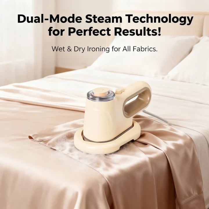 Handheld Steam Brush Dry & Wet Steam Travel-Friendly
