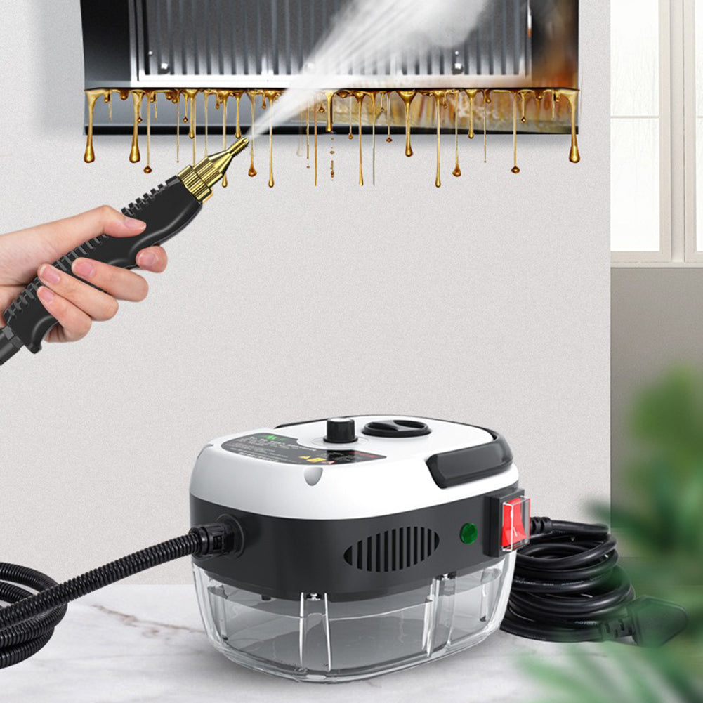 Handheld Steam Cleaner 2500W 6 Adjustable Levels Glass Tank