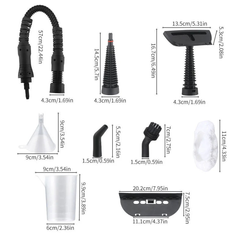 Handheld Steam Cleaner High-Temperature Steam & 12 Accessories