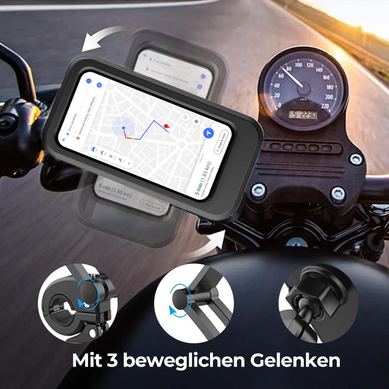 Handlebar Phone Mount IPX6 Waterproof 360 Degree Rotation